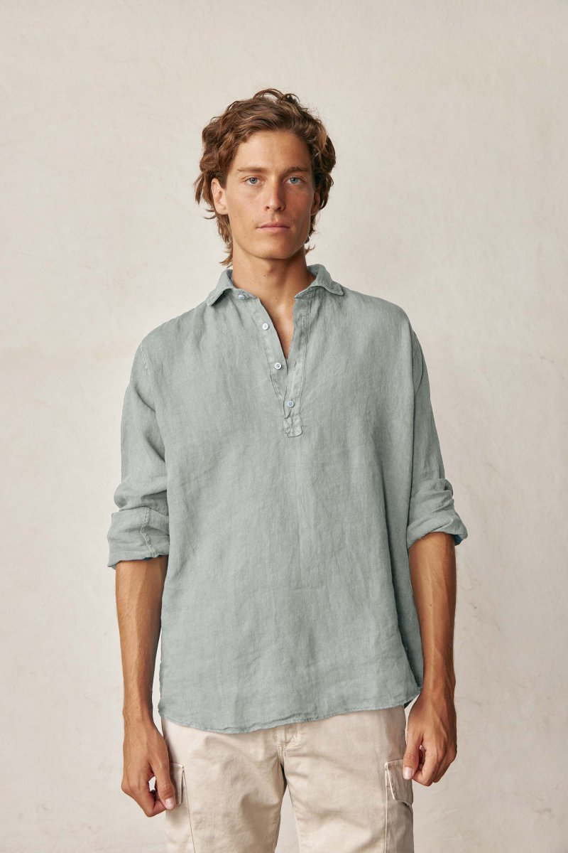 Polera de Lino - Verde Claro - Imagen 2