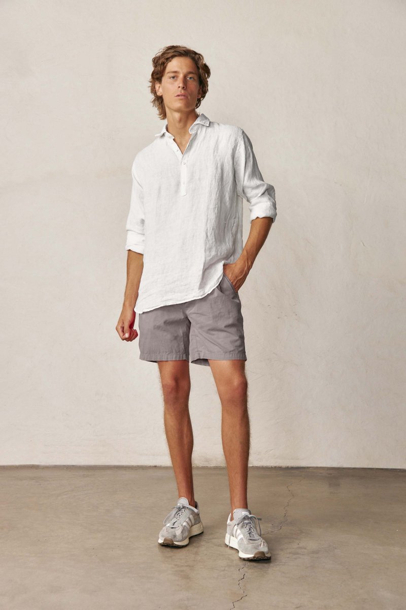 Polera de Lino - Blanco - Imagen 3