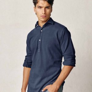 Polera de Piqué - Azul Marino