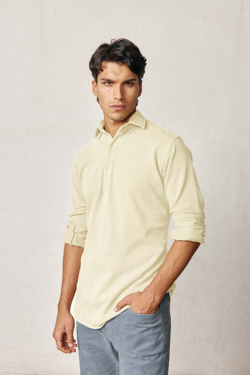Polera de Piqué - Amarillo Claro - Imagen 2