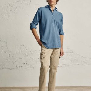 Polera de Piqué - Azul