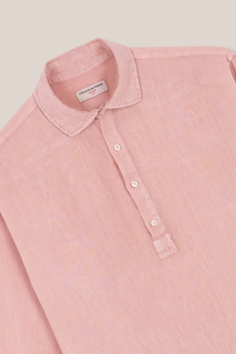 Polera de Lino - Rosa Claro - Imagen 3