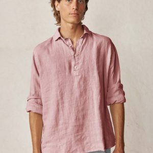Polera de Lino - Rosa Claro