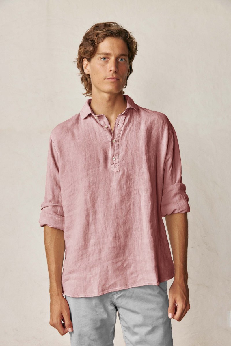 Polera de Lino - Rosa Claro - Imagen 2