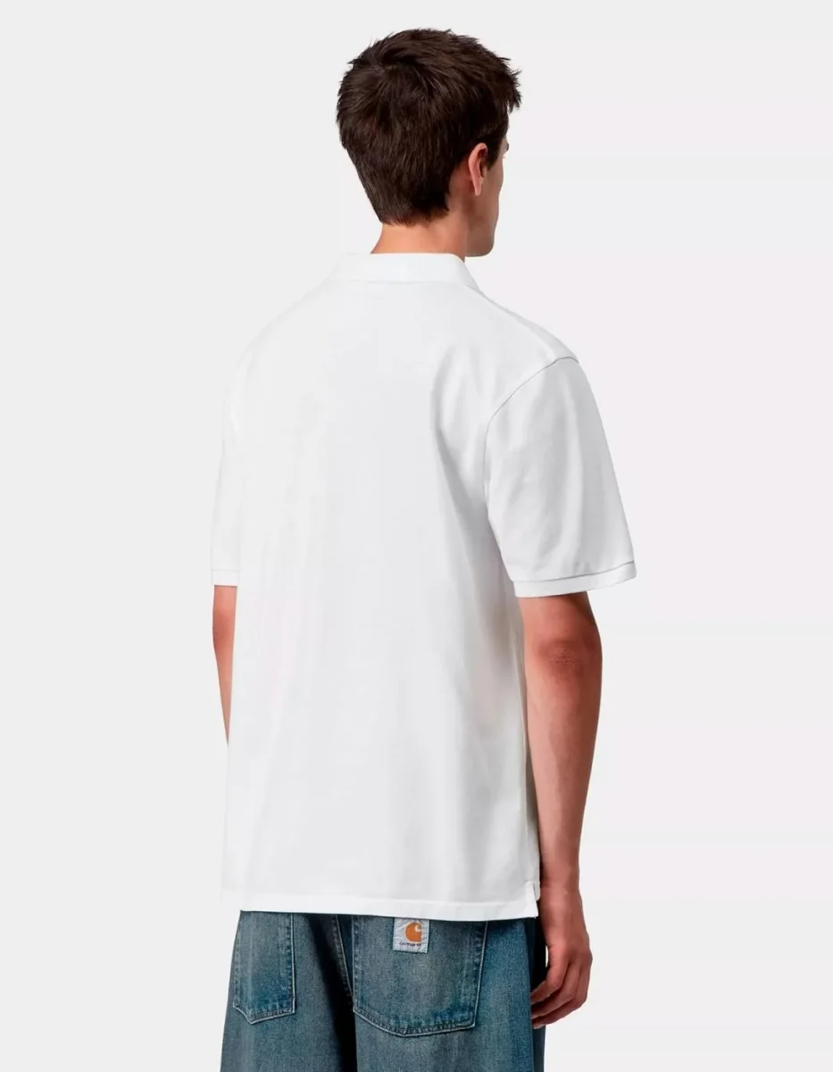 Polo CARHARTT WIP AMERICAN SCRIPT - White - Imagen 3