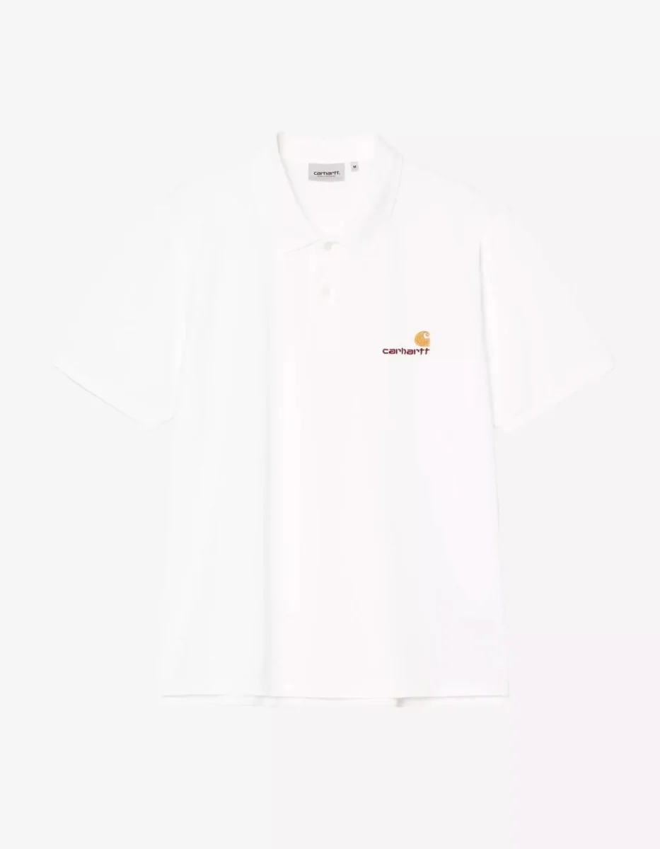 Polo CARHARTT WIP AMERICAN SCRIPT - White - Imagen 5