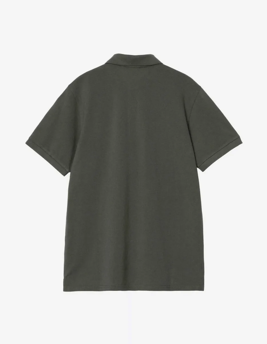 Polo CARHARTT WIP CHASE PIQUE - Leaf / Gold - Imagen 3