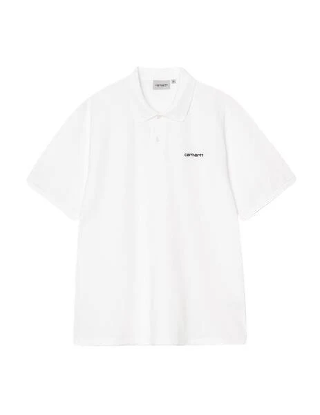 Polo CARHARTT WIP SCRIPT - White / Black - Imagen 4