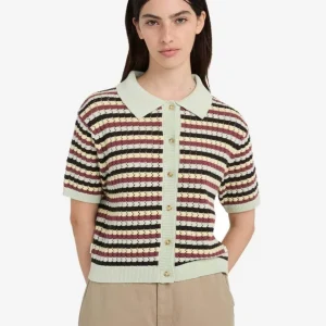 Polo ELEMENT CROCHET STRIPES - Tarmac