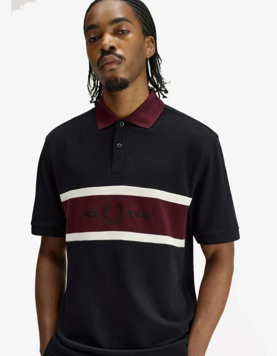 Polo FRED PERRRY M2421 - Black - Imagen 5