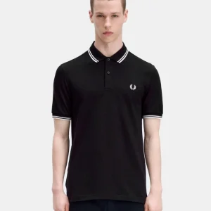 Polo FRED PERRY M3600 - Black/White/White