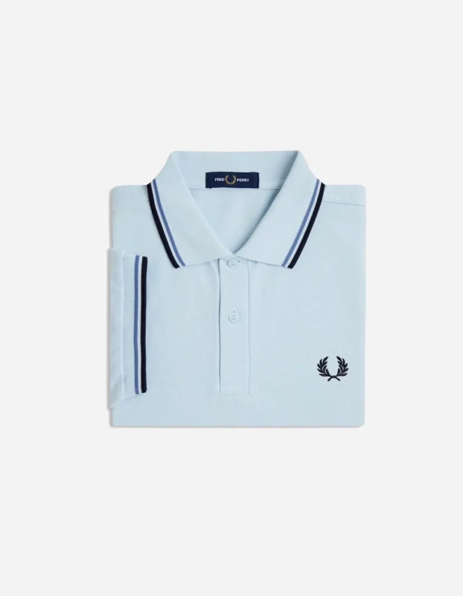Polo FRED PERRY M3600 - Light Ice/Ace Blue/Navy - Imagen 3