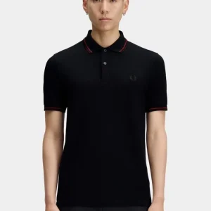 Polo FRED PERRY M3600 - Navy/Brandy/Rich Brown