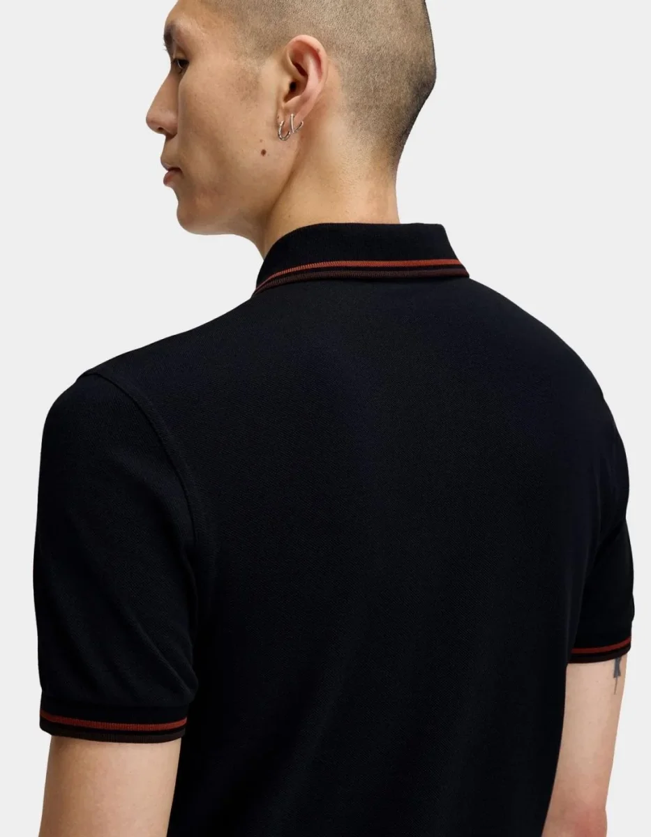 Polo FRED PERRY M3600 - Navy/Brandy/Rich Brown - Imagen 4