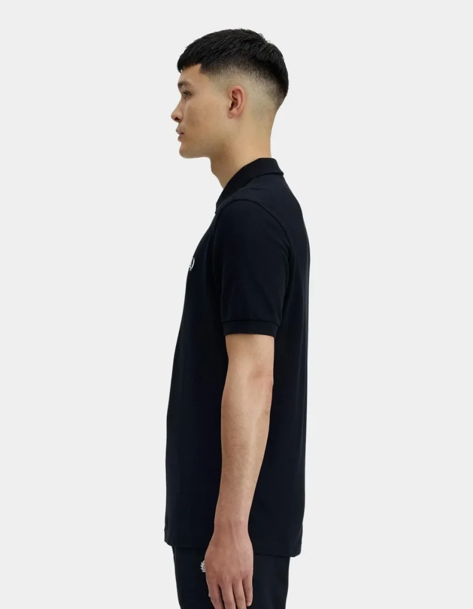 Polo FRED PERRY M6000 - Black/Snow White - Imagen 3
