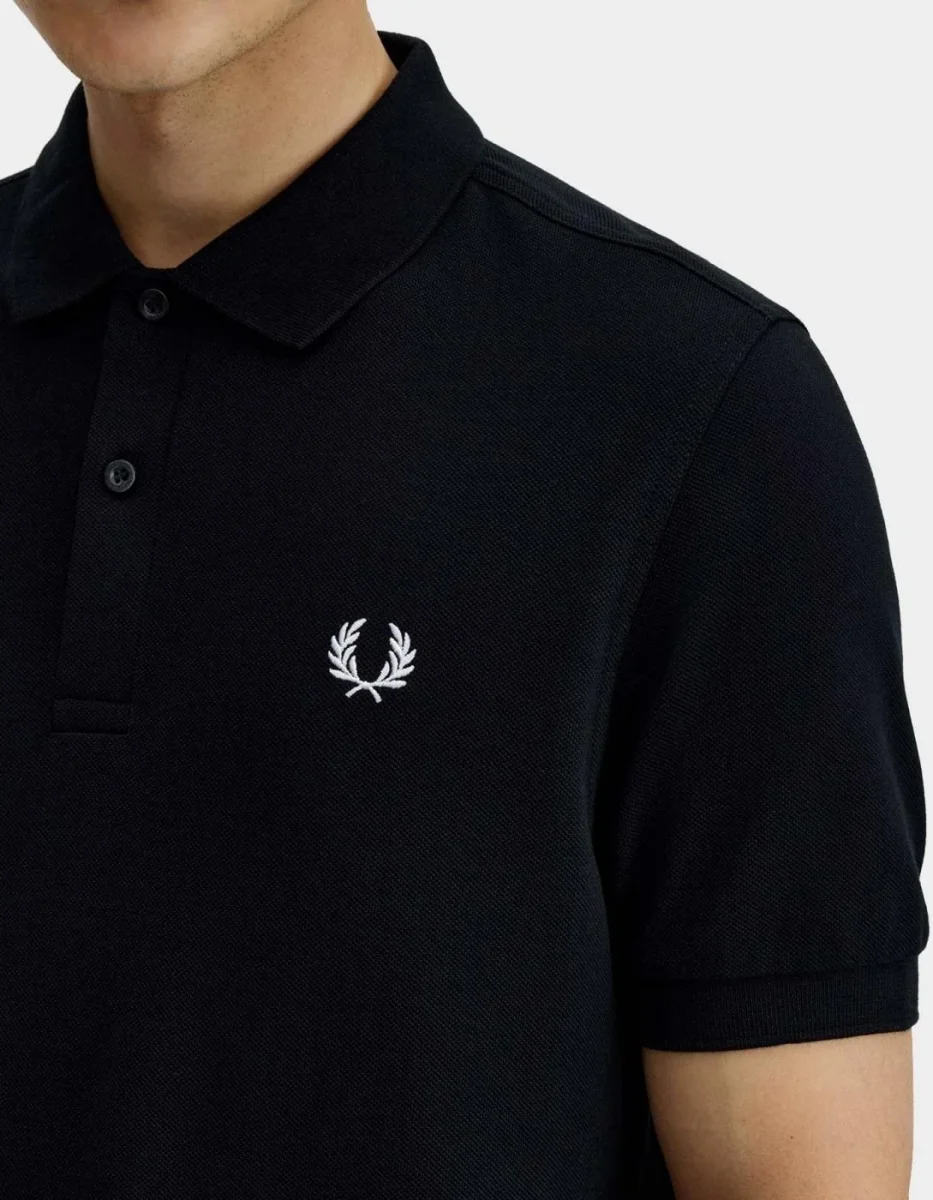 Polo FRED PERRY M6000 - Black/Snow White - Imagen 5