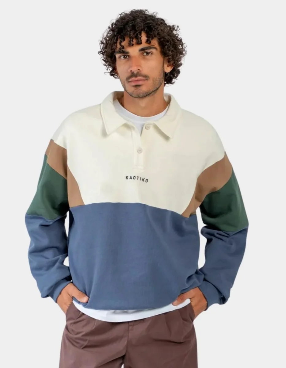 Polo HARRY - Ivory/Brown/Green/Blue - Imagen 2