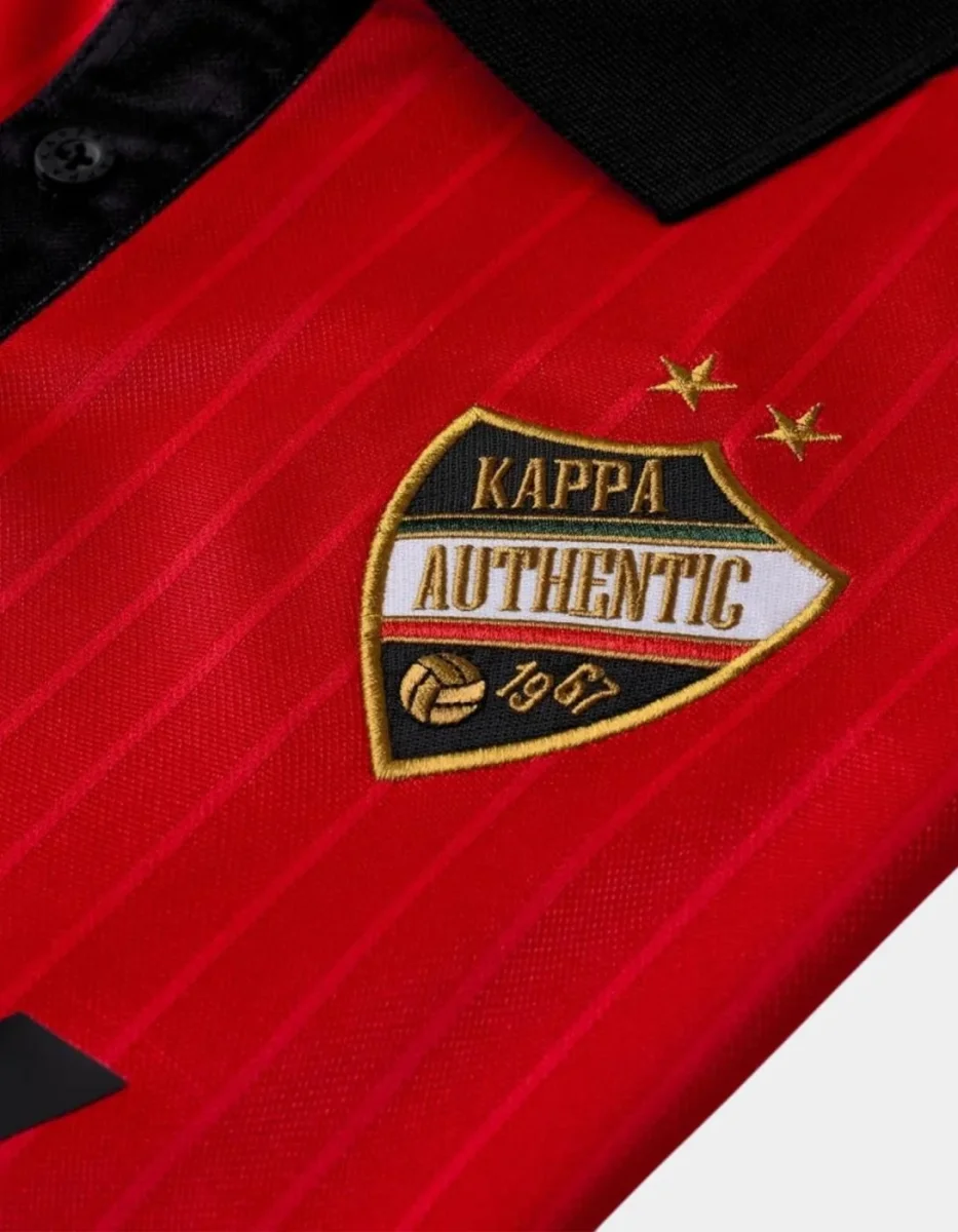 Polo KAPPA AUTHENTIC SLOAN - Red Md Coral/Black - Imagen 5