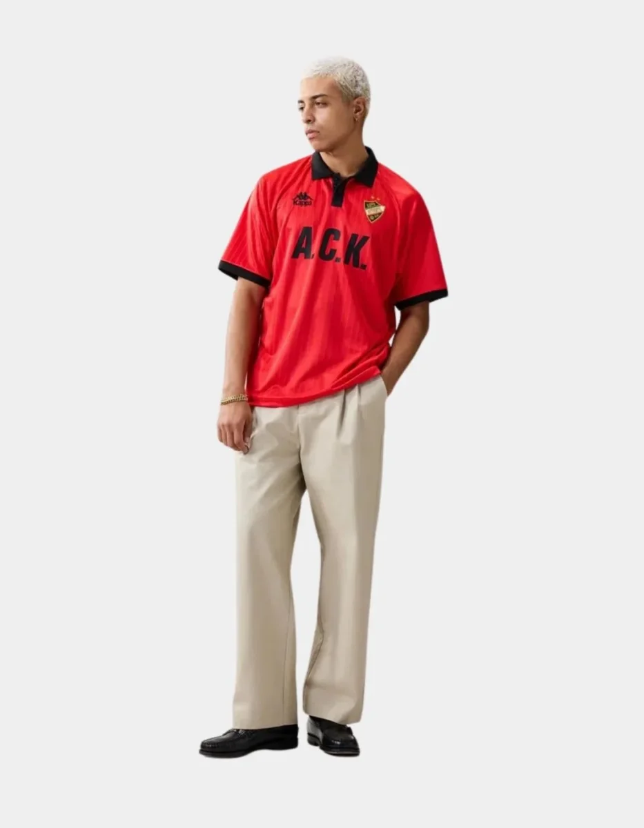 Polo KAPPA AUTHENTIC SLOAN - Red Md Coral/Black - Imagen 6