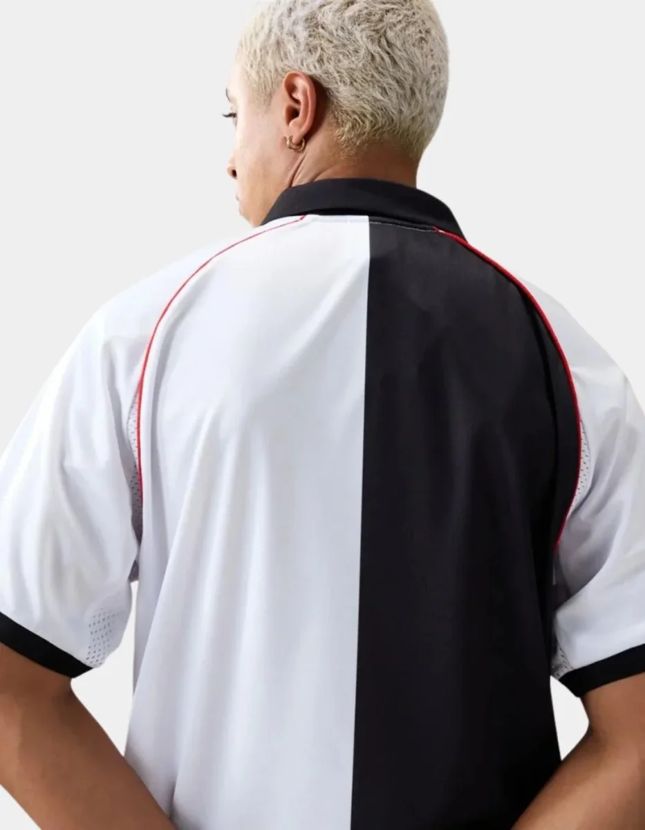 Polo KAPPA AUTHENTIC SOLIN - White/Black/Red Md Coral - Imagen 3