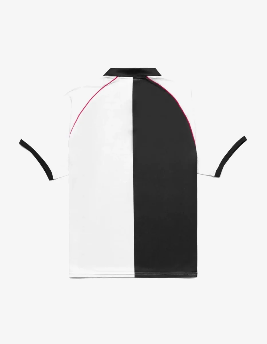 Polo KAPPA AUTHENTIC SOLIN - White/Black/Red Md Coral - Imagen 6