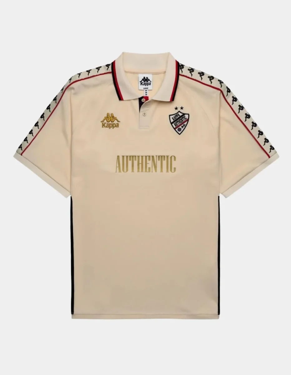 Polo KAPPA STAFEN - Beige Butter/Red Md Coral/Black - Imagen 6