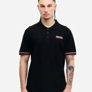 Polo LONSDALE CHILLINGHAM - Black/White/Red