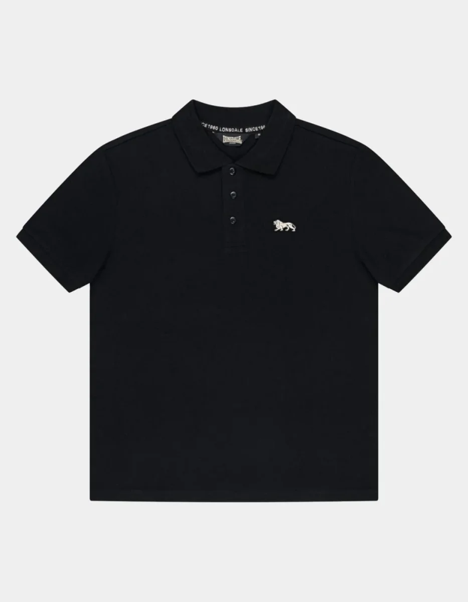 Polo LONSDALE CHINGFORD - Black/Ecru - Imagen 4