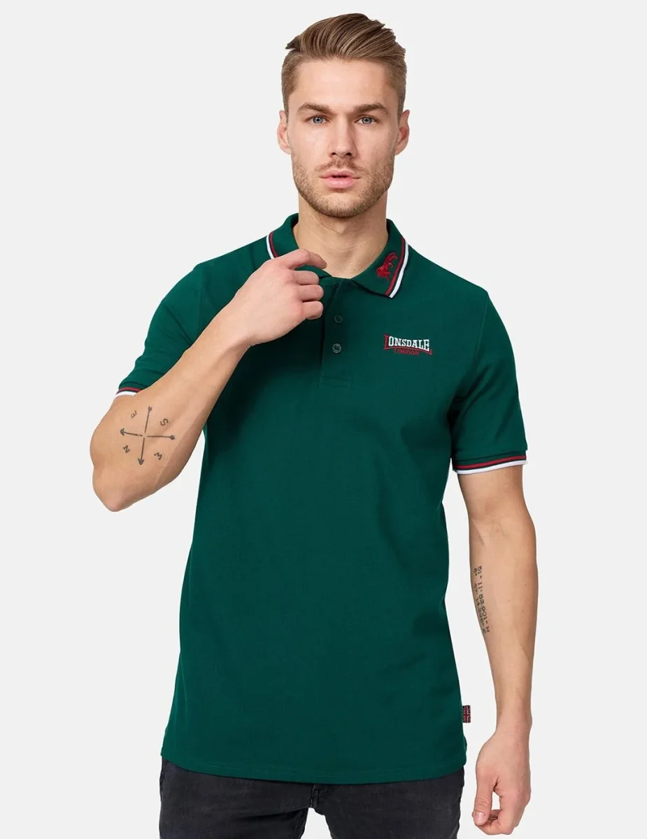 Polo LONSDALE LION - Bottle Green - Imagen 2