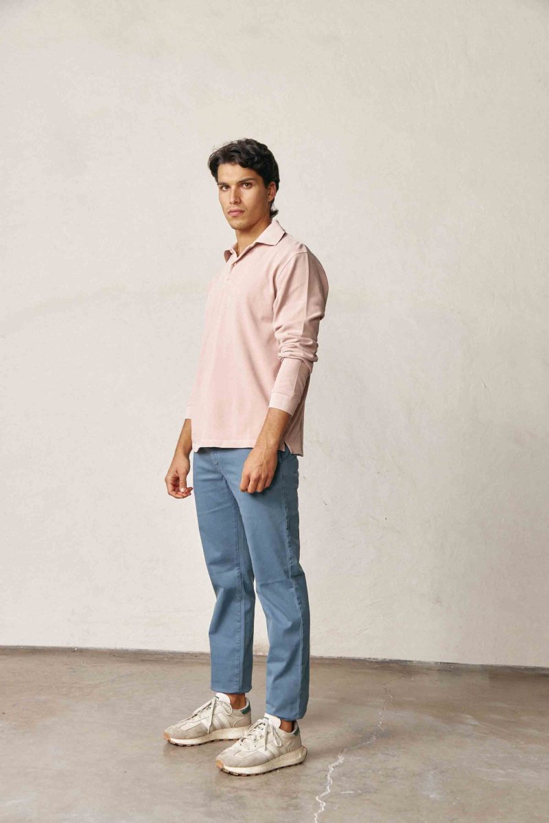 Polo Manga Larga - Rosa - Imagen 3