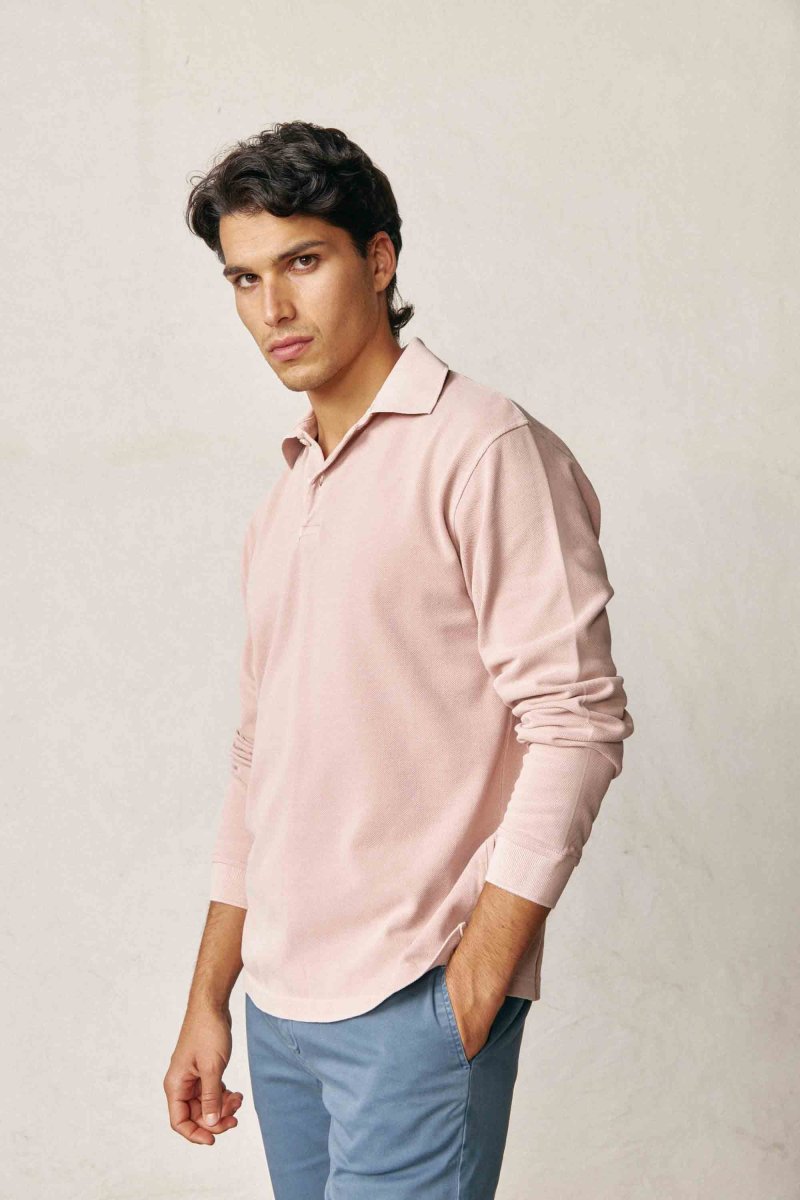 Polo Manga Larga - Rosa - Imagen 2