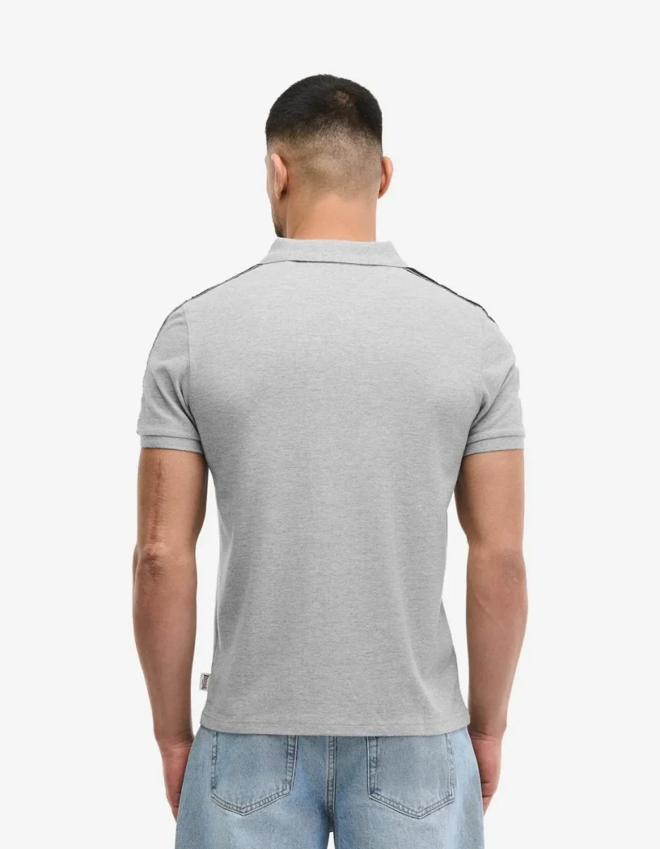 Polo PELTON - Marl Grey/Dark Navy/Ecru - Imagen 3