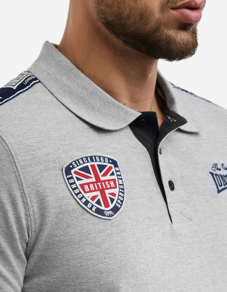 Polo PELTON - Marl Grey/Dark Navy/Ecru - Imagen 5