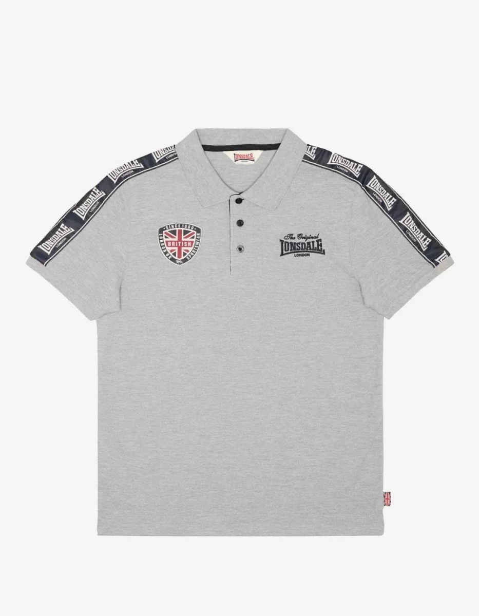 Polo PELTON - Marl Grey/Dark Navy/Ecru - Imagen 6