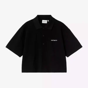 Polo W' CARHARTT WIP SCRIPT- Black / White