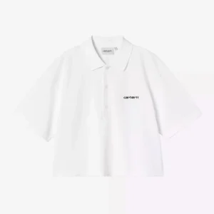 Polo W' CARHARTT WIP SCRIPT- White / Black