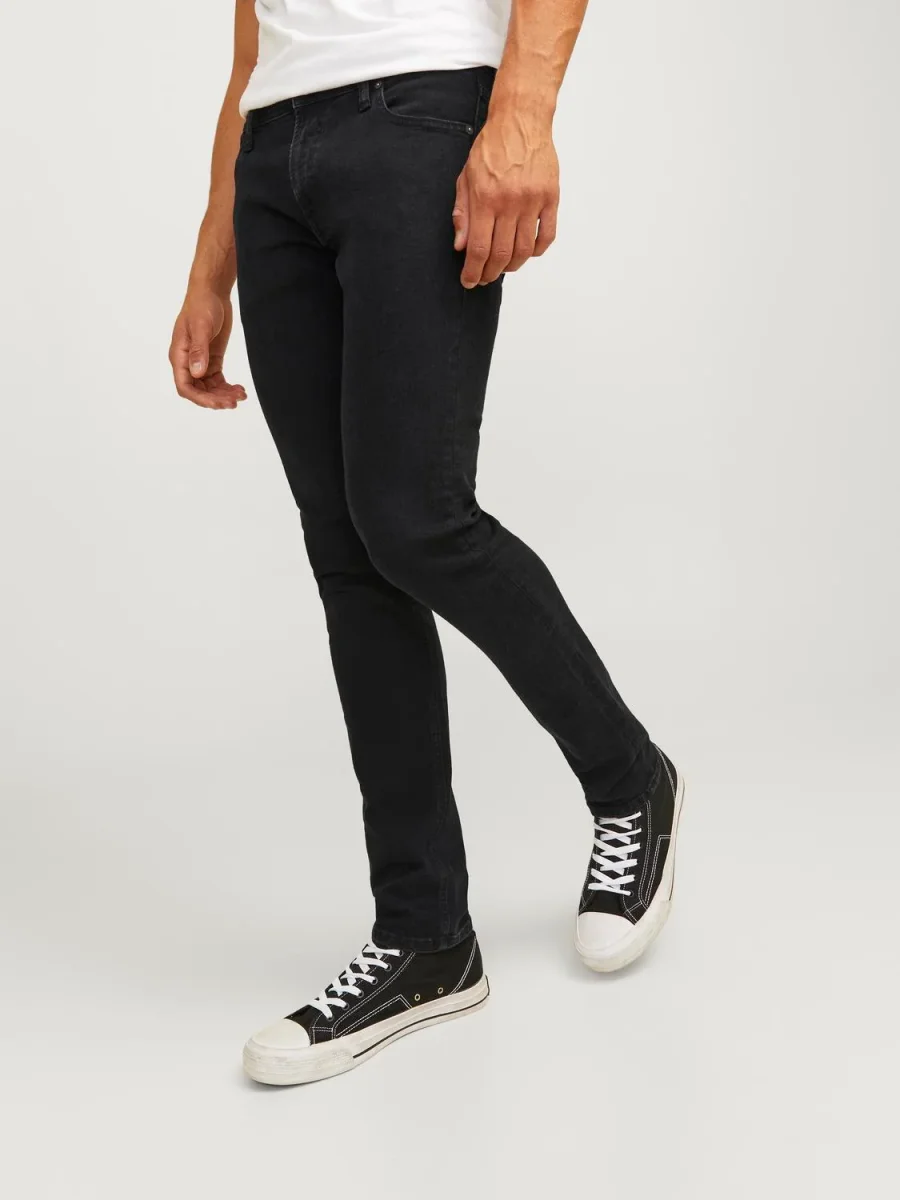 JEAN SLIM TIRO MEDIO LUKE 763 - Black Denim - Imagen 7