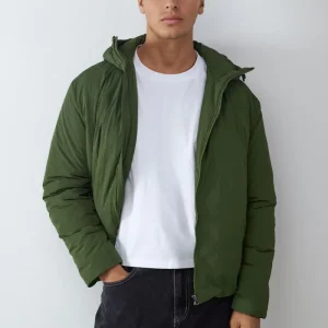 CAMPERA ACOLCHONADA CAPUCHA-Khaki