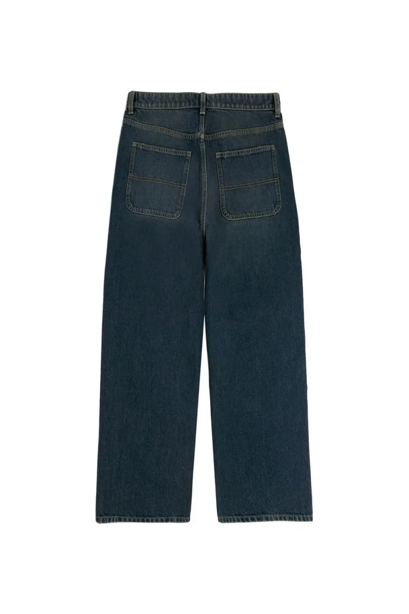 JEAN SKATER BMK-Vintage Dark Blue Denim - Imagen 6