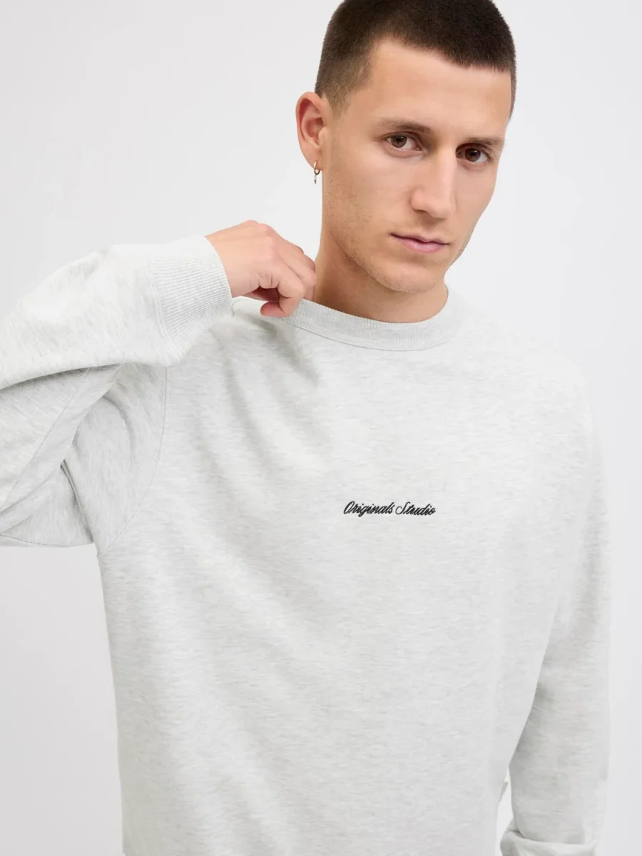 BUZO RELAXED NORREBRO - White Melange - Imagen 6