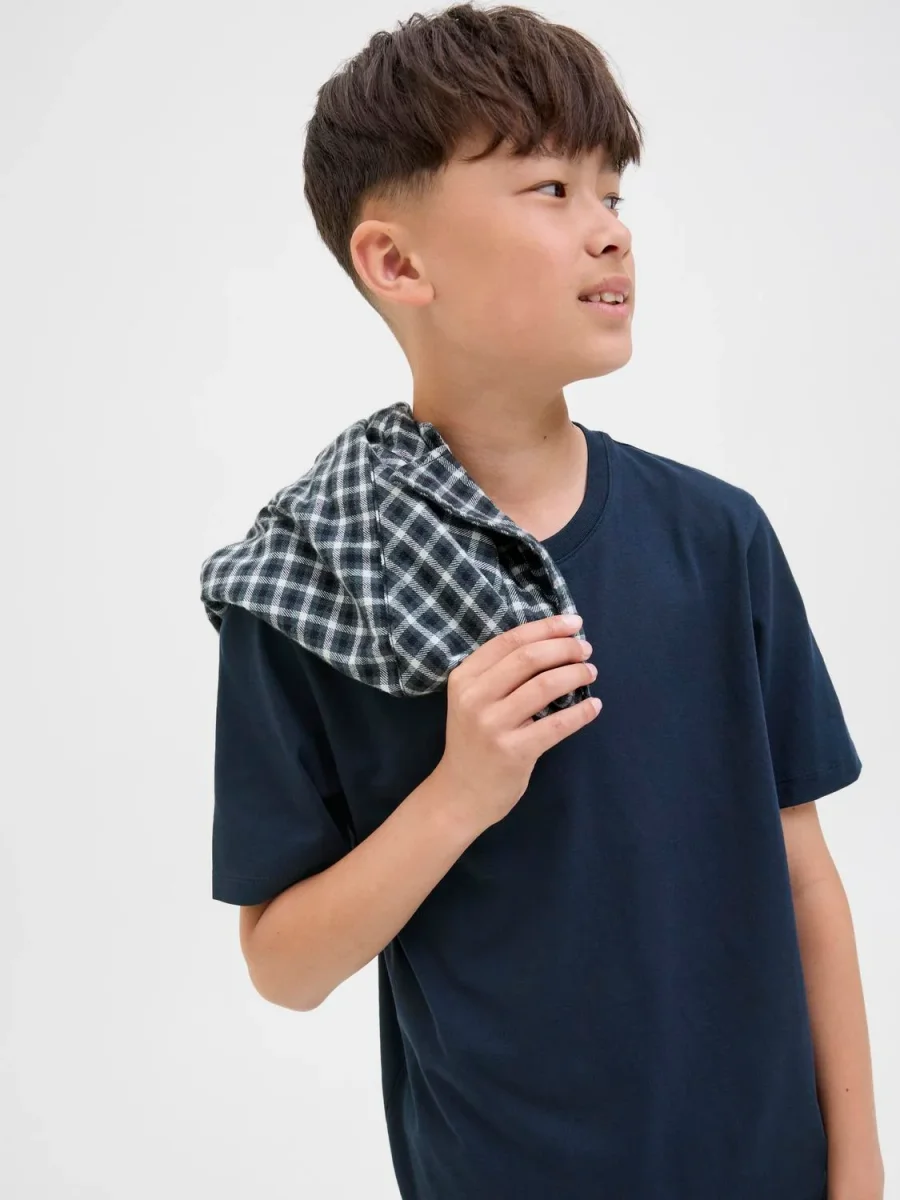 CAMISETA REGULAR ORGANIC JNR - Navy Blazer - Imagen 4