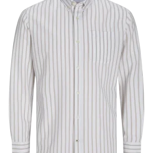 CAMISA CLÁSICA REGULAR OXFORD - Crockery Stripes:STRIPES