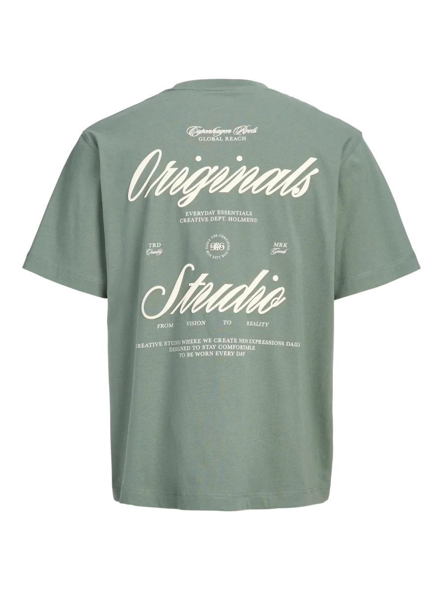 CAMISETA RELAXED BORDADA NORREBRO JNR - Laurel Wreath Print:AW 26 - Imagen 7