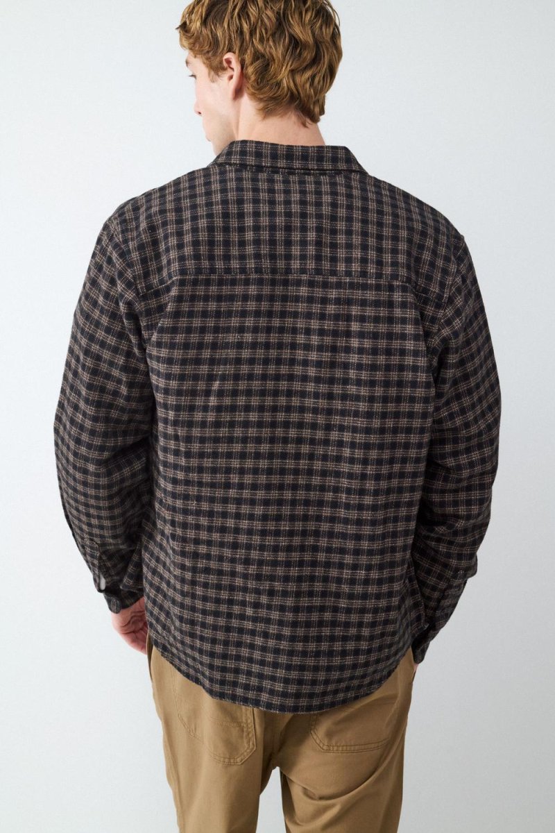 CAMISA MANGA LARGA FRANELA -Black Bean - Imagen 4