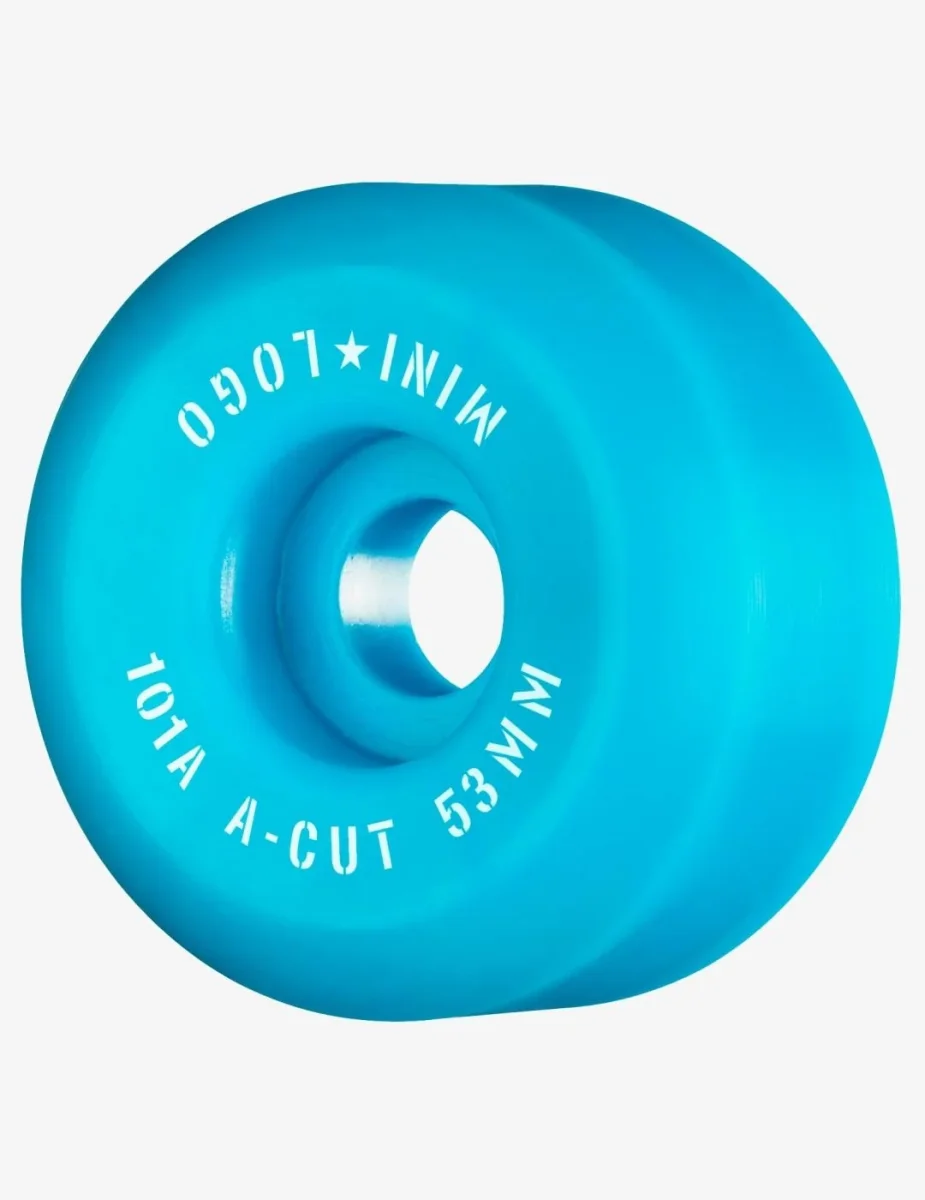 Ruedas Skate MINI LOGO A-CUT 53mm - 101a - Azul (4 ruedas) - Imagen 2