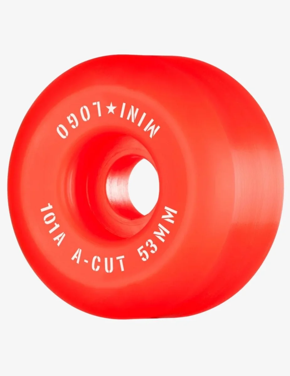 Ruedas Skate MINI LOGO A-CUT 53MM - 101A - Rojo (4 Ruedas) - Imagen 2