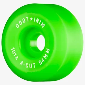 Ruedas Skate MINI LOGO A-CUT 54mm - 101a - Verde (4 Ruedas)