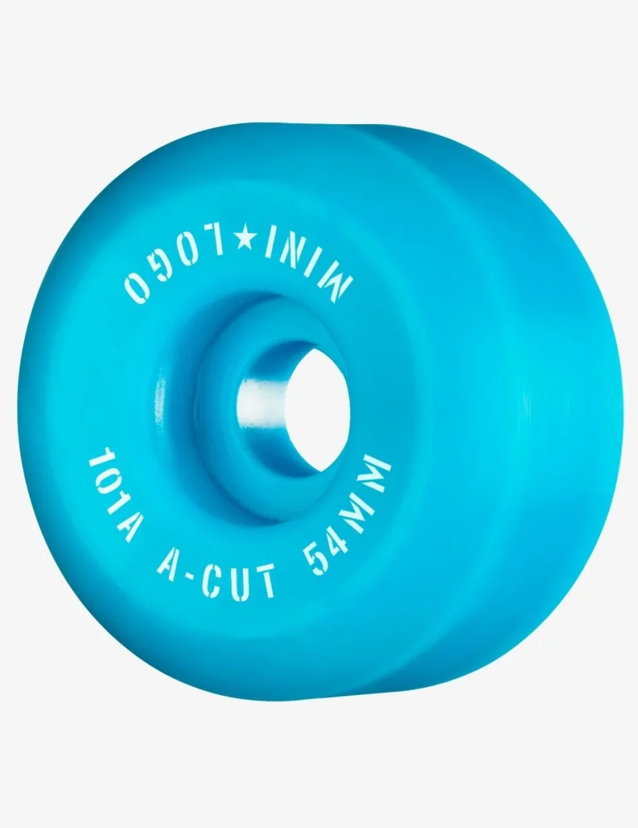 Ruedas Skate MINI LOGO A-CUT 54mm - 101a - Azul (4 Ruedas) - Imagen 2