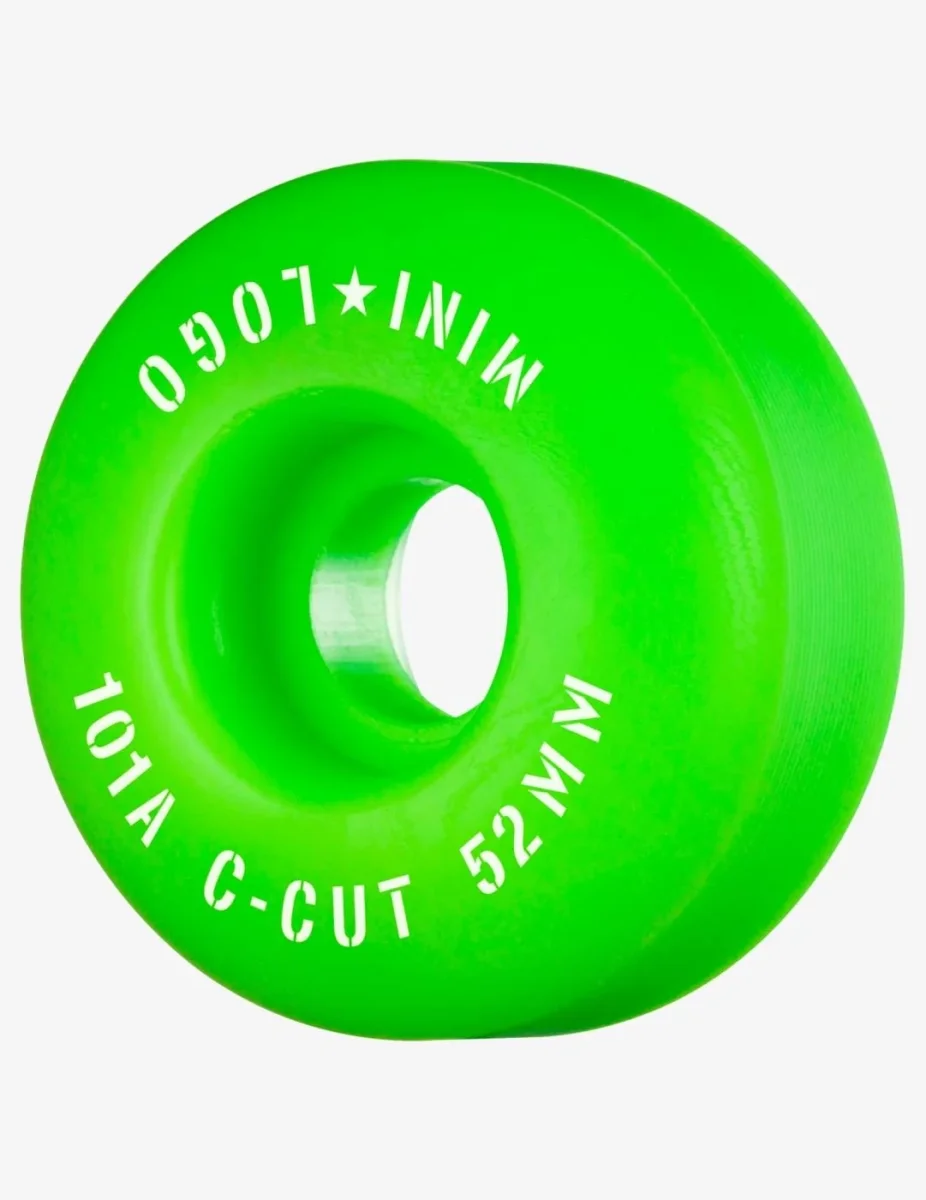 Ruedas Skate MINI LOGO C-CUT 52mm - 101a - Verde (4 Ruedas) - Imagen 2