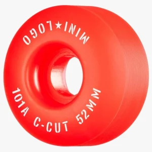 Ruedas Skate MINI LOGO C-CUT 52mm - 101a - Rojo (4 Ruedas)